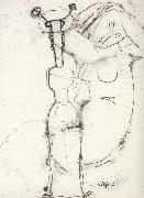 Amedeo Modigliani Sheet of Studies with African Sculpture and Caryatid china oil painting artist